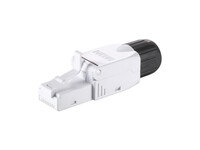 Equip Cat.6A Werkzeuglose RJ45-Stecker - 5 Stück/Set - RJ-45 - Schwarz - Weiß - Männlich - Gerade - Polycarbonat (PC) - Cat6a