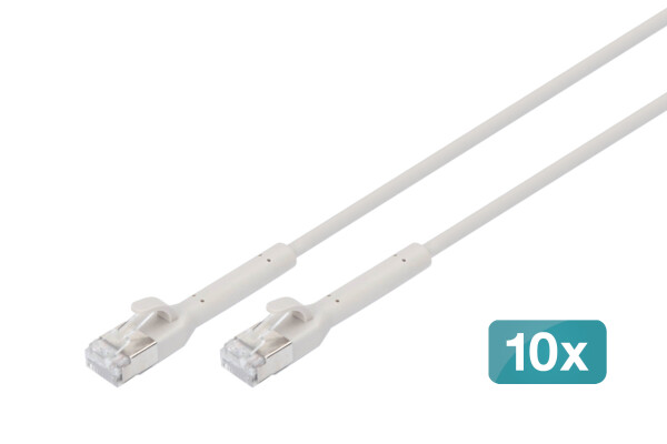 DIGITUS - DK-1632-A-030B-10 - CAT 6A F-FTP abwinkelbares Patchkabel, Ku,TPE-LSZH