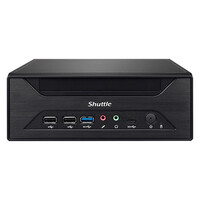 Shuttle XPC slim Barebone XH610 - S1700 - Intel H610 - 1xDP - 1xHDMI - 1x VGA - 2x COM (RS232) - 2x LAN (2.5G and 1G) - 1x slim 5.25" - 2x 3.5" - 2x M.2 - 24/7 Dauerbetrieb - 3,5L Größe PC - PC Barebone - Intel H610 - LGA 1700 - DDR4-SDRAM - M.2 - PCI Exp