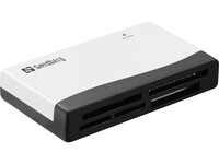 SANDBERG Multi Card Reader - CF - MMC - Speicherstick (MS) - MicroSD (TransFlash) - SD - SDHC - SDXC - xD - Schwarz - Weiß - 480 Mbit/s - RoHS compliance - USB - USB