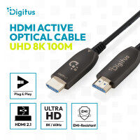 DIGITUS - AK-330126-600-S - HDMI AOC Verbindungskabel, Typ A