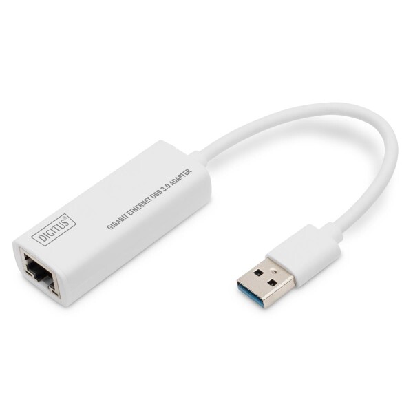 DIGITUS DN-3023 - USB 3.0 auf Gigabit Ethernet Adapter USB-A Stecker, 10/100/1000 Mbps, USB 3.0,