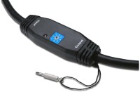 DIGITUS AK-330105-300-S - HDMI High Speed Anschlusskabel, Typ A, m/ amp. St/St, 30.0m, Full HD, CE, gold, sw