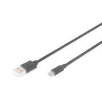 DIGITUS AK-300110-010-S - USB 2.0 Anschlusskabel, Typ A -...