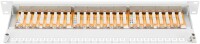 DIGITUS DN-91624S - CAT 6 Patch Panel, geschirmt, 24-port RJ45, 8P8C, LSA, 1HE, Schrankmontage, grau RAL 7035