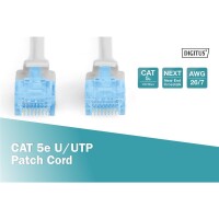 DIGITUS DK-1512-200 - CAT 5e U-UTP Patchkabel, PVC AWG 26/7, Länge 20 m, Farb Grau
