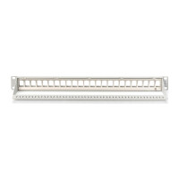 DIGITUS DN-91410 - Modulares Patch Panel, geschirmt 24-Port, blank, 1HE, Rack Mount, Grau RAL 7035