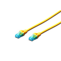 DIGITUS DK-1512-050/Y - CAT 5e U-UTP Patchkabel, PVC AWG...