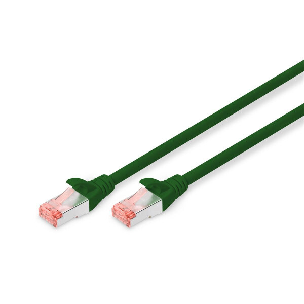 DIGITUS DK-1644-005/G - CAT 6 S-FTP Patchkabel, Cu, LSZH AWG 27/7, Länge 0,5 m, Farbe Grün