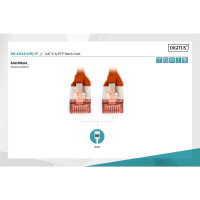 DIGITUS DK-1644-005/R - CAT 6 S-FTP Patchkabel, Cu, LSZH AWG 27/7, Länge 0,5 m, Farbe Rot