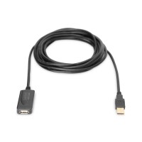 DIGITUS DA-70130-4 - USB 2.0 Repeater Kabel USB A male / A female, Länge 5m