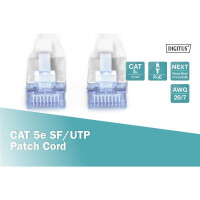 DIGITUS DK-1531-030 - CAT 5e SF-UTP Patchkabel, Cu, PVC AWG 26/7, Länge 3 m, Farbe Grau