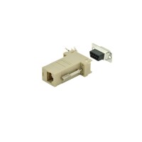 DIGITUS AK-610517-000-I - Adapter, DB9, RJ45, Modular DB9 M, RJ45 F