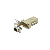 DIGITUS AK-610517-000-I - Adapter, DB9, RJ45, Modular DB9 M, RJ45 F