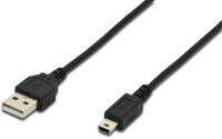 DIGITUS AK-300130-018-S - USB 2.0 Anschlusskabel, Typ A -...