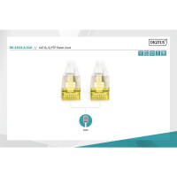 DIGITUS DK-1644-A-010 - CAT 6A S-FTP Patchkabel, Cu, LSZH AWG 26/7, Länge 1 m, Farbe Grau