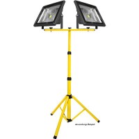 Ständer für 2 LED Fluter Farbe: Gelb, 10W bis 50W