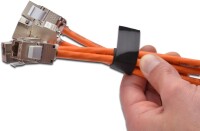 DIGITUS DN-CT-10M-20 - Velcro Klettband, 20 mm breit für strukturierte Verkabelung, 10 m Rolle, Schwarz