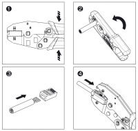 DIGITUS DN-94008 - Modular Crimpzange speziell für Hirose-Stecker, TM11, TM21, TM31