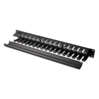 DIGITUS DN-97617 - 1HE Kabelmanagement Käfig abnehmbare Rückblende, Farbe schwarz (RAL 9005)