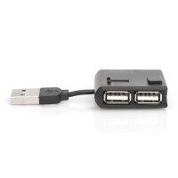 DIGITUS DA-70217 - USB 2.0 High-Speed Hub 4-Port 4x USB A/F, 1x USB B mini/M, inkl. USB Kabel