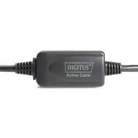 DIGITUS DA-73101 - USB 2.0 Repeater Kabel USB A male / A female, Länge 15m