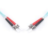 DIGITUS DK-2511-01/3 - LWL Patchkabel, Duplex, ST zu ST MM OM3 50/125 µ, 1 m