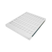 DIGITUS DN-19-TRAY-2-800 - 1HE ausziehb. Fachboden für 800 mm tiefe Schränke 40x484x568 mm, bis 25 kg, grau (RAL 7035)