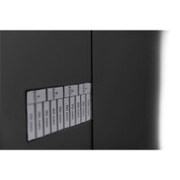 DIGITUS DN-19-PB-4U-SW - 4HE Wandmontage Patch-Halter,195x505x250 mm tiefenverstellbar, stapelbar, schwarz (RAL 9005)
