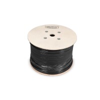 DIGITUS DK-1741-VH-10-OD - CAT 7 S-FTP Installationskabel, Outdoor, 1200 MHz PE, innen Eca (LSZH), AWG 23/1, 1000m, SX, Sw & Vi