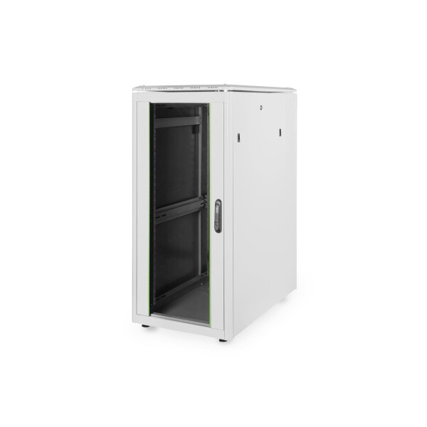 DIGITUS DN-19-26U-6/10-1 - 26HE Netzwerkschrank, Unique 1342x600x1000 mm, Farbe Grau (RAL 7035)