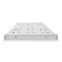 DIGITUS DN-97644 - 1HE Fachboden festeinbau für 600 mm tiefe Schränke 44x482x350 mm, einstl. 350 bis 550 mm Tiefe, grau