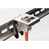 DIGITUS AN-25184 - Hutschienenadapter für 1x Keystone Modul